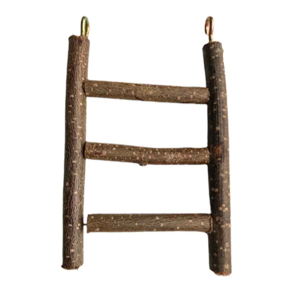 Beaks Kuş Oyuncağı 3 Basamaklı Merdiven Doğal Ağaç SB103